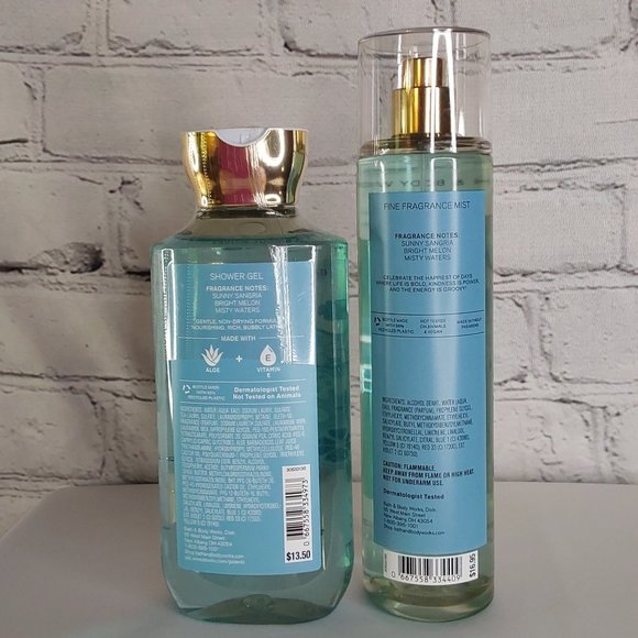 BATH & BODY WORKS 'RAINBOW WAVES' 2-PIECE BODY MIST, WASH SET 'DISCO EDITION' - Picture 4 of 14